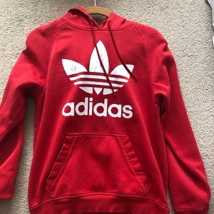 Red adidas sweatshirt